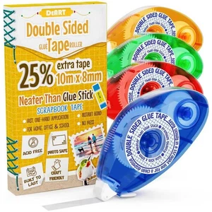 Doppelseitiges Klebeband Scrapbook Klebeband Roller, selbstklebender Kleber Runner, Scrapbooking - Bild 1 von 9