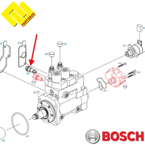 BOSCH F00N210439 Fuel Overflow Valve A0000912210 ,0445020249 ,0445020191 ,0445 - Picture 1 of 2