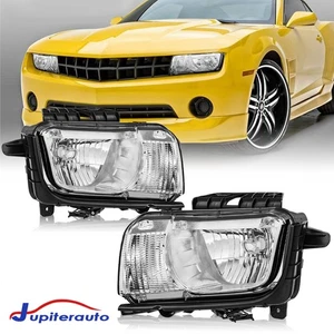 Left & Right Halogen Headlight For 2010 2011 2012 2013 Chevy Camaro - Picture 1 of 14