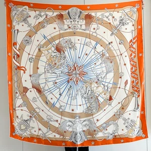 Sciarpa bandana pura seta twill grande avvolgente animale stampa cavallo scialle quadrato 53" - Foto 1 di 20