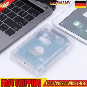 2,5-Zoll-HDD-SSD-Schutzhülle aus Kunststoff, stoßfeste Festplattenbox (weiß) - Bild 1 von 10