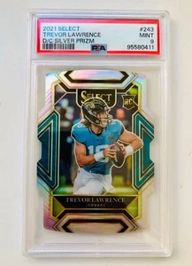 2021 Select TREVOR LAWRENCE Club Level Silver Die Cut Prizm RC #243 PSA 9 - Picture 1 of 2