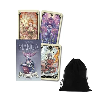 Mystical Manga Tarot Mini Cards Deck Llewellyn By Barbara Moore With Bag LW - Picture 1 of 7