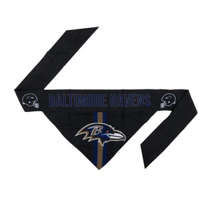 BALTIMORE RAVENS PERRO GATO CORBATA BANDANA REVERSIBLE ELEGIR TALLA - Imagen 1 de 3