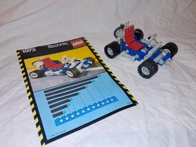 Vintage 1985 LEGO TECHNIC SET 1972 GO-CART 100% COMPLET + NOTICE Karting - Photo 1/4