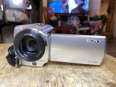 Sony DCR-SR68 80GB Handycam Camcorder (Silver) Tested Working NO CHARGER - Image 1 of 4