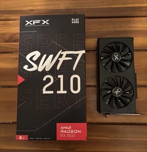 XFX SPEEDSTER SWFT210 AMD Radeon RX 7600 8GB GDDR6 Graphics Card RX-76PSWF - Photo 1/1