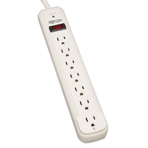 Tripp Lite TLP712 Surge Suppressor 7 Outlets 12 ft Cord 1080 Joules White - Picture 1 of 2