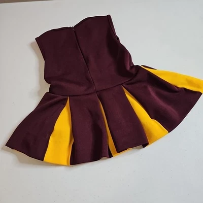 Vestido de porristas vintage Gophers para niñas talla 4 4T niño granate y dorado EE. UU. Foto 1 de 4