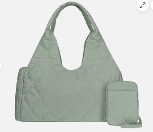 Samantha Brown To-Go Quilted Travel Hobo with Crossbody Bag SAGE nwt - Picture 1 of 19