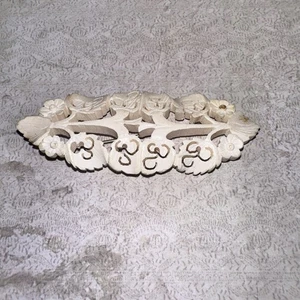 Vintage Celluloid Openwork Brooch DAMAGED   - Picture 1 of 7