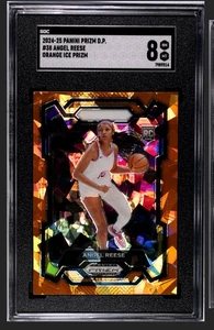 2024 Panini Prizm D.P. Angel Reese Orange Ice Prizm #38 Rookie RC SGC 8 NM-MT - Picture 1 of 2