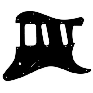 US CUSTOM PICKGUARD para CHARVEL® So-Cal Jake E. Lee USA SIGN.® 3Ply PG BLACK BWB - Imagen 1 de 1