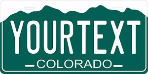 Colorado Green Personalized License Plate Car Motorcycle Bike Fridge Magnet - Picture 1 of 3