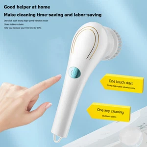Multifunctional Electric Handheld Kitchen Household Dishwashing Brush Scrubber - Picture 1 of 6
