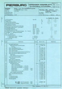 Datenblatt Einstelldaten Pierburg 2E-E Vergaser - Opel Rekord E 18S - 9276981 - Picture 1 of 2