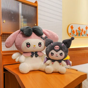 Cartoon My Melody Kuromi Plush Doll Throw Pillow Stuffed Toy Gift 40/50/60/100cm - Picture 1 of 24