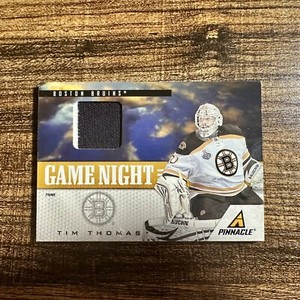 2011-12 Panini Pinnacle Tim Thomas Game Night Prime Patch 01/30 Boston Bruins