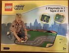 NEW Lego City Vinyl Play Mat 2-Sided Police-Helicopter-Fire Truck 28"x 25" NIB