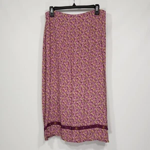 April Cornell Purple Floral Skirt Size Small Cottagecore Grandmacore Feminine - Picture 1 of 5