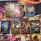 Digimon Card Game Box Toppers Lot Of 7 Tai kamiya Takuya Kanbara Etc Sealed