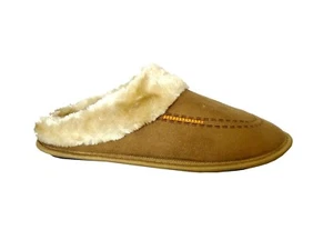 New Men's Classic PU | Knitting House Slipper Durable Rubber Bottom House Shoe - Picture 1 of 36
