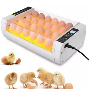 Egg Incubator, 24 Eggs Fully Automatic & Digital Incubator for Hatching Poultry - Picture 1 of 14