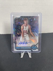 Logan Duncomb 2022 Bowman U Silver Wave Autograph 075/199 ROOKIE RC INDIANA!!! - Picture 1 of 2