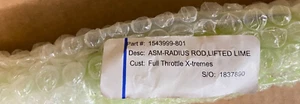1543999-801 POLARIS RADIOUS ROD LIFTED LIME RZR S TURBO 1000 - Picture 1 of 4