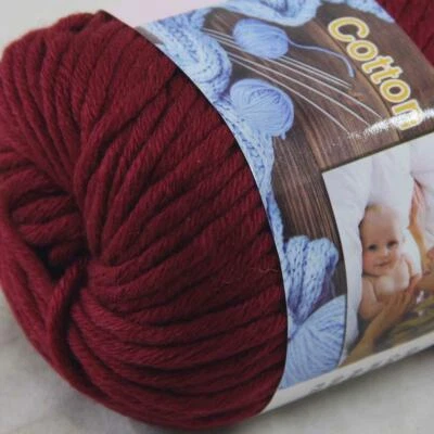 Sale 1SkeinsX50gr Soft Worsted Cotton Chunky Super Bulky Hand Knitting Yarn 36 - Image 1 of 4