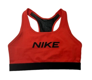 NEW! NIKE [M] Women Swoosh Non Padded Sports/Yoga/Pickleball Bra-Red, CJ0796-631 - Picture 1 of 2