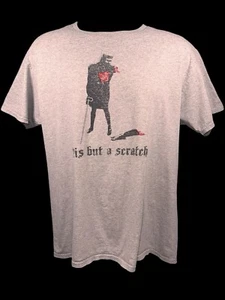 Camiseta gris manga corta Monty Python & The Holy Grail "Tis but a scratch" M - Imagen 1 de 8