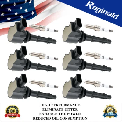 6X Ignition Coils & 6X Spark Plug For Mercedes-Benz S400 C350 C300 Dodge UF535 - Image 1 of 4