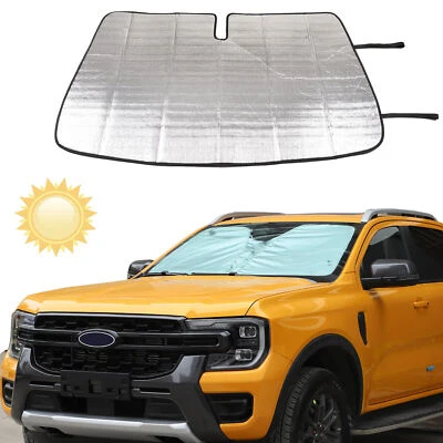 Ajuste personalizado para Ford Ranger 2015-2024 parabrisas parasol interior protección UV Foto 1 de 4
