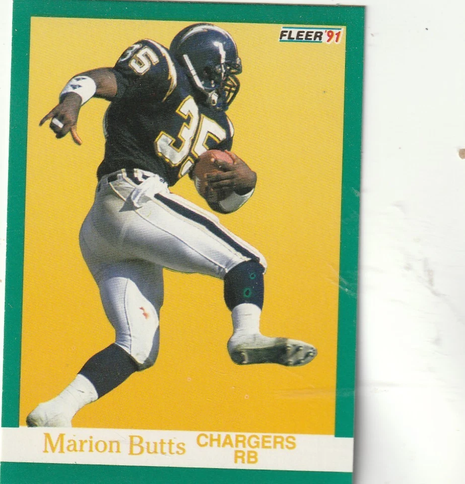 FREE SHIPPING-MINT-1991 Fleer #171 Marion Butts CHARGERS - Image 1 of 1