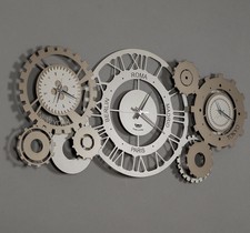 Orologio da muro parete moderno steampunk Fuso Meccano design Arti e Mestieri