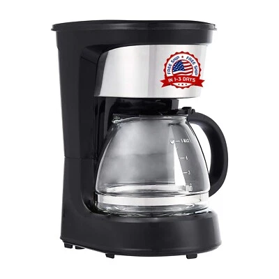 Cafetera Electrica Maquina De Cafe Cafeteras Electricas 5 Tazas 120V Pequeñas - Image 1 of 4
