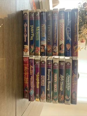 Lot of 18 Disney Masterpiece Collection VHS Tapes Includes Black Diamond. - Image 1 of 4