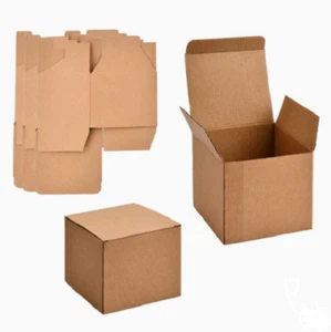 36pcs Cardboard Gift Boxes 12x10x9cm Square Kraft Paper Box for Mugs - Picture 1 of 4