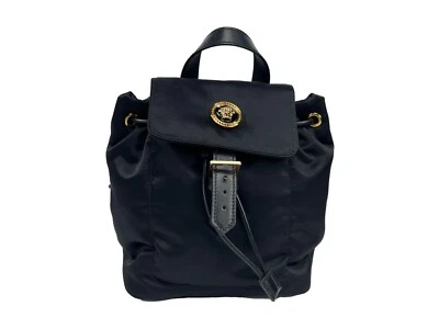 Versace Mini Nylon Medusa Drawstring Backpack Bag - Image 1 of 4