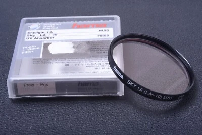 ✅ HAMA SKYLIGHT 1A 55MM LA+10 (4) FILTER GENUINE LENS OR CAMERA W/ KEEPER 33-1 - Image 1 of 2