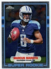 2015 Topps Chrome Football Marcus Mariota 1989 Topps Super Rookie RC #89-MM