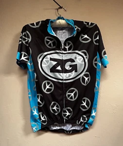 B Pro ZG Full-Zip Short Sleeve Cycling Jersey Shirt Women's Medium Back-Pockets - Picture 1 of 10