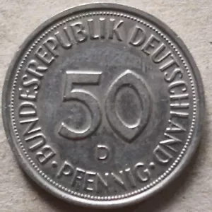 Germany 1989 50 Pfennig coin - Picture 1 of 2