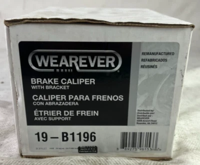 Pinça de freio a disco Wearever 19-B1196 Reman serve; Nissan 240SX 1989-1994 - Imagem 1 de 4
