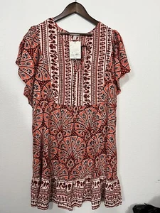 Neu mit Etikett Knox Rose Kleid Boho Größe 1X Taschen - Bild 1 von 8