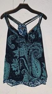 EXPRESS  Women’s  Classic Spaghetti Strap tank blouse shirt top SHEER Sz M - Picture 1 of 4