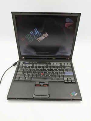IBM ThinkPad T43 14" Display Intel Pentium M 730 1.60 GHz 128MB RAM Laptop - Bild 1 von 4