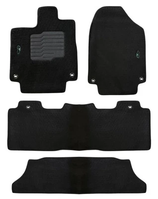 Carpet Floor Mats Custom Fit for 2018 to 2025 Honda Odyssey Full Set Black - Image 1 of 4