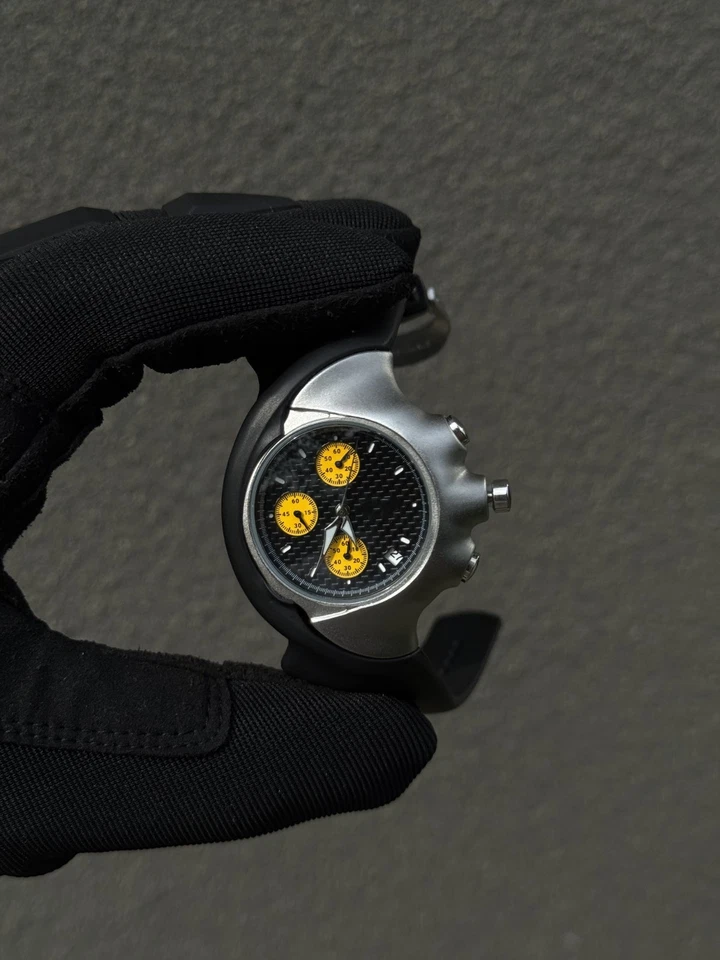 SUPER RARO Reloj Cronógrafo Hombre Único Nuevo Y2K - Negro Foto 1 de 1